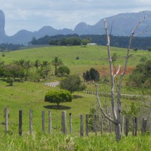 Landscape seen from the side street to the National Park Monte Pascual with pinnacle Sao Roque (top left)